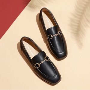Black Leather Loafers